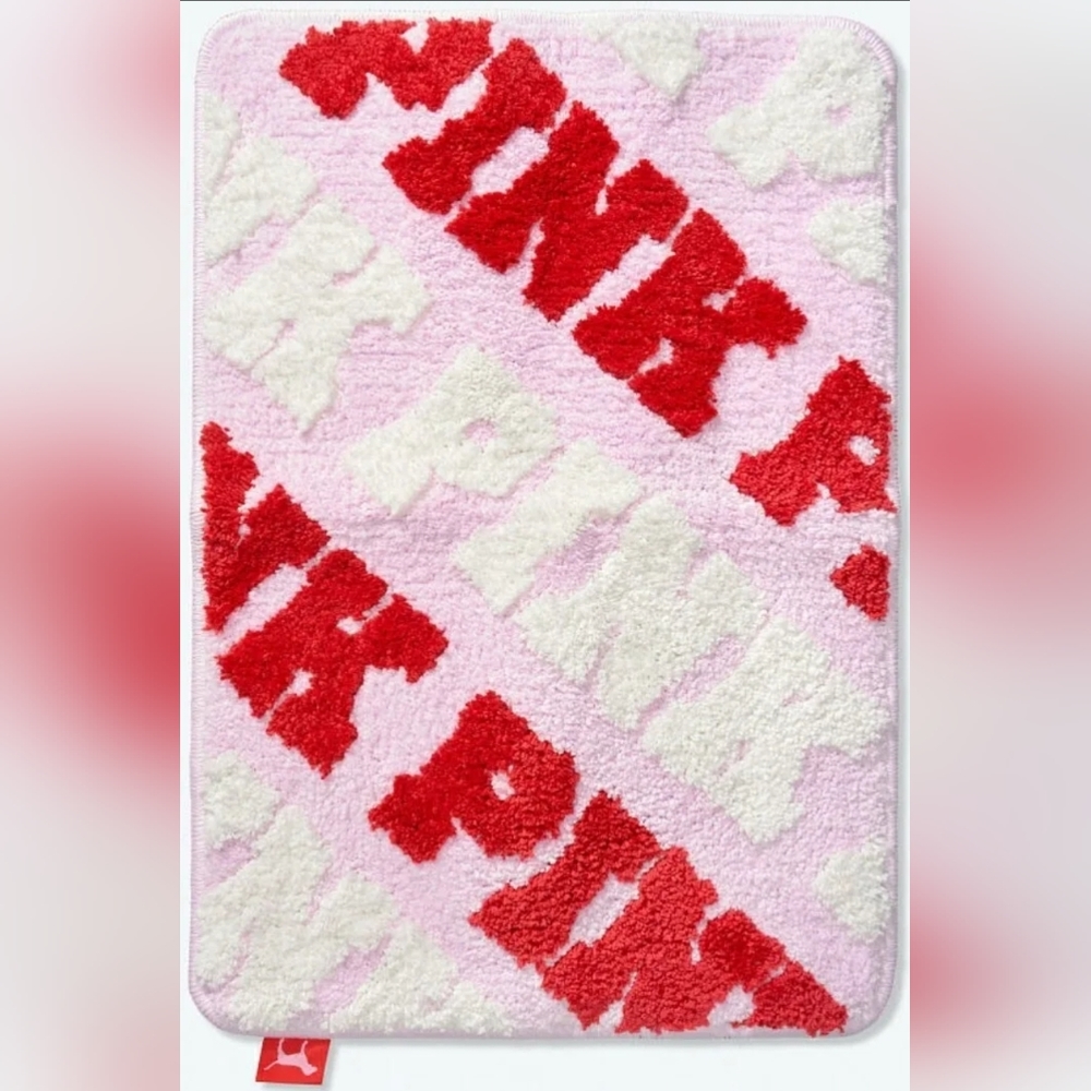 Victoria's Secret PINK Bath Mat Shower‎ Logo.